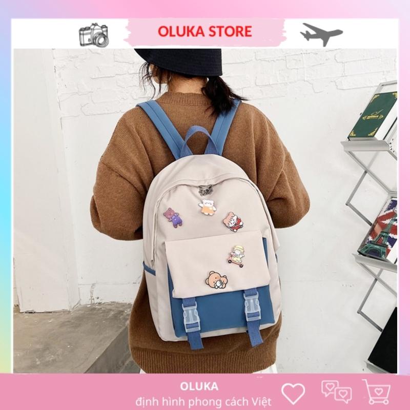 Balo nữ đi học du lịch thời trang đẹp dễ thương cá tính cute giá rẻ OLUKA STORE BL031
