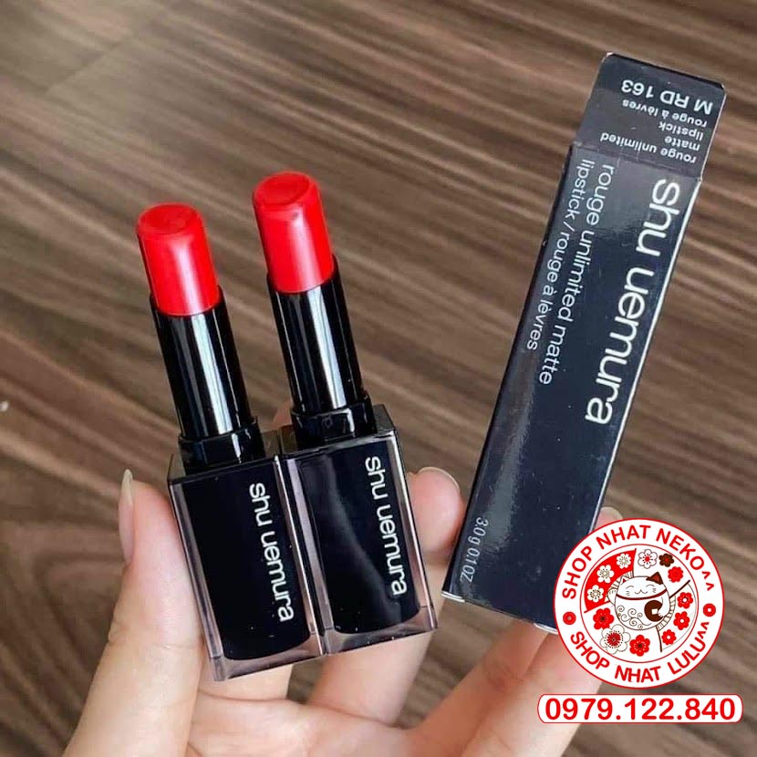 Son Shu Uemura vỏ đen/đỏ Nhật bản màu 570/144/163/376
