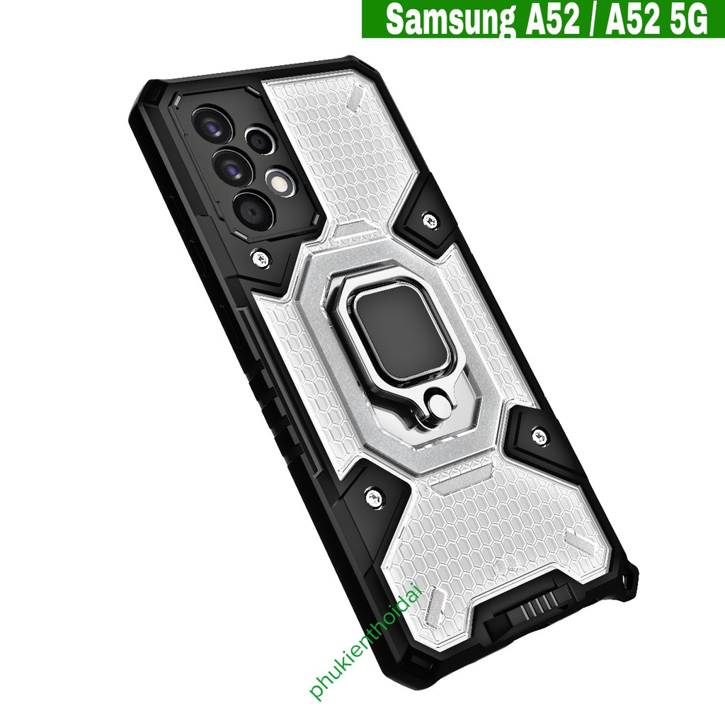 Ốp lưng Samsung A52 / A52 5G / A52s 5G dùng chung vân tổ Ong Iring không gian mới chống sốc giá đỡ
