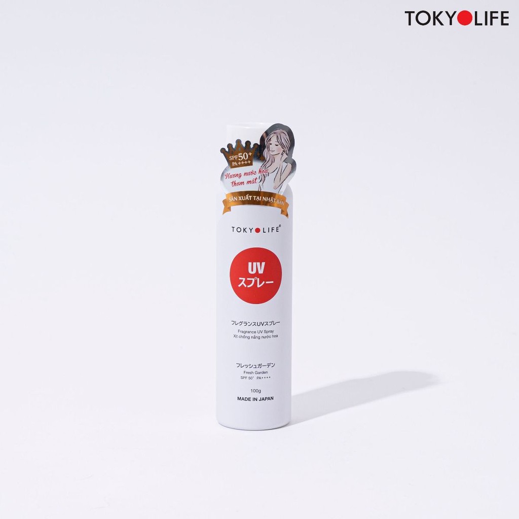 Xịt chống nắng nước hoa TOKYOLIFE  SPF50+ 100g 4550454105005-0324