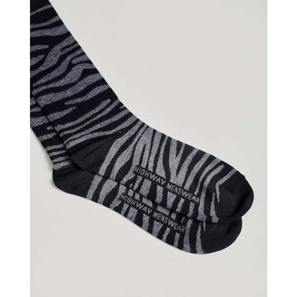 Tất hoạ tiết chất liệu dệt kim Highway  Zebra Print