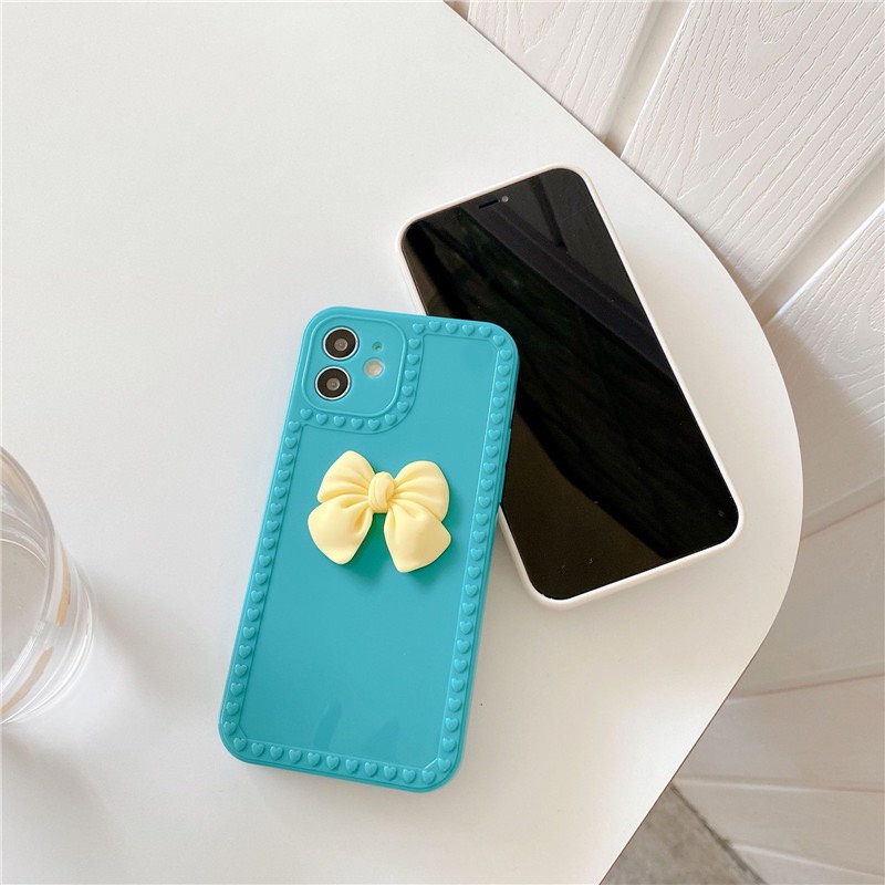 Ốp Lưng Iphone Gắn Nơ Bảo Vệ Cam 5/5s/6/6plus/6s/6splus/7/7plus/8/8plus/x/xr/xs/11/12/pro/max/plus/promax