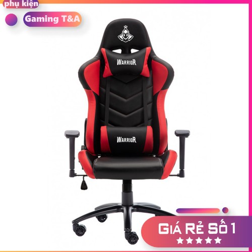 Ghế Gaming WARRIOR GAMING CHAIR - Raider Series - WGC206 - Khung Kim Loại - Tay Ghế 3D - Chính Hãng - B.Hành 12 Tháng