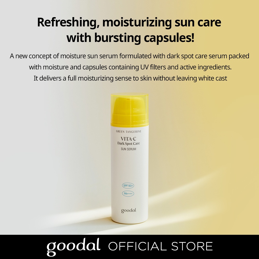 GOODAL Tinh Chất Chống Nắng Vitamin C 2% Làm Sáng Da Nhạy Cảm SPF50 + PA + + + + 50ml