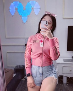 Áo khoác thun nữ có nón
