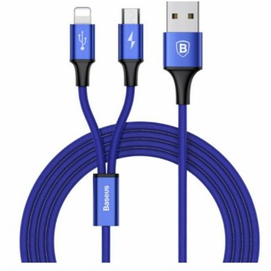 Dây sạc Baseus 2 trong 1 ( Iphone + Samsung)