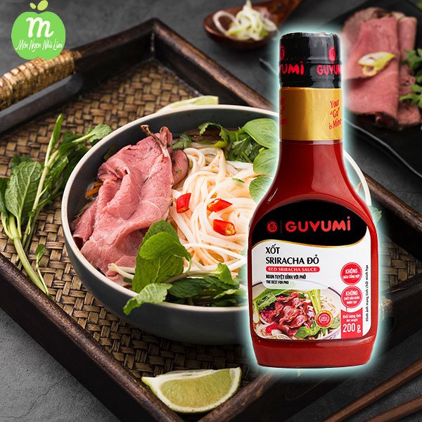 Xốt Sriracha Vị Cay Nồng Guyumi 200G - Xốt chấm Hảo Hạng