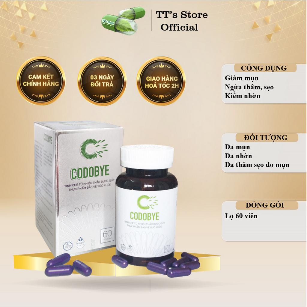 Viên uống CODOBYE - Ngừa mụn, kiềm dầu, kiểm soát nhờn
