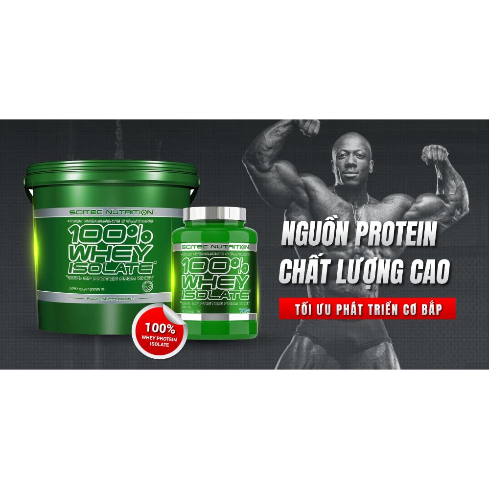 Whey isolate 100% Sữa Tăng Cơ Scitec 100% Whey Protein [2KG] - Chính Hãng 100%