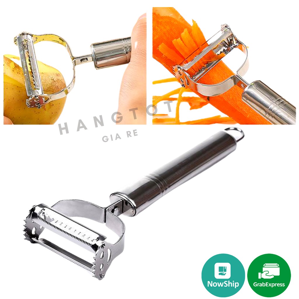 Dụng Cụ Gọt Nạo Bào Củ Quả Thành Sợi Đa Năng Bằng Thép Inox Không Gỉ