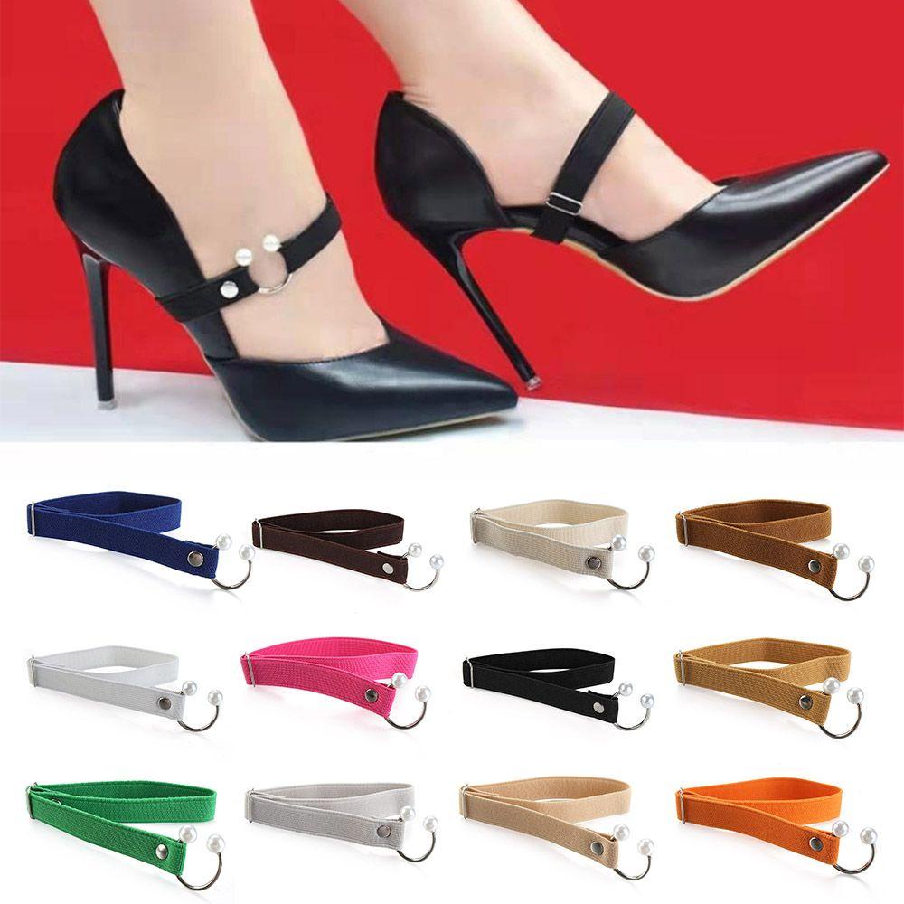 QQMALL Dây Giày Co Giãn Chống Trượt Hình Chữ U Có Thể Điều Chỉnh Dành Cho Nữ