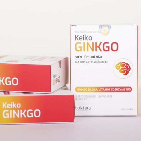 Viên bổ não Keiko Ginkgo – Hỗ trợ tăng cường hoạt huyết máu não, ngăn nguy cơ tai biến, đột quỵ (20 viên)