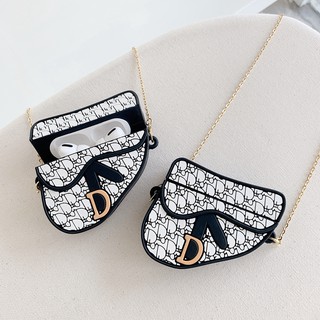 Bag Vỏ Bảo Vệ Hộp Sạc Tai Nghe Airpods 1 / 2 Bằng Silicon Hình Túi Xách Thời Trang