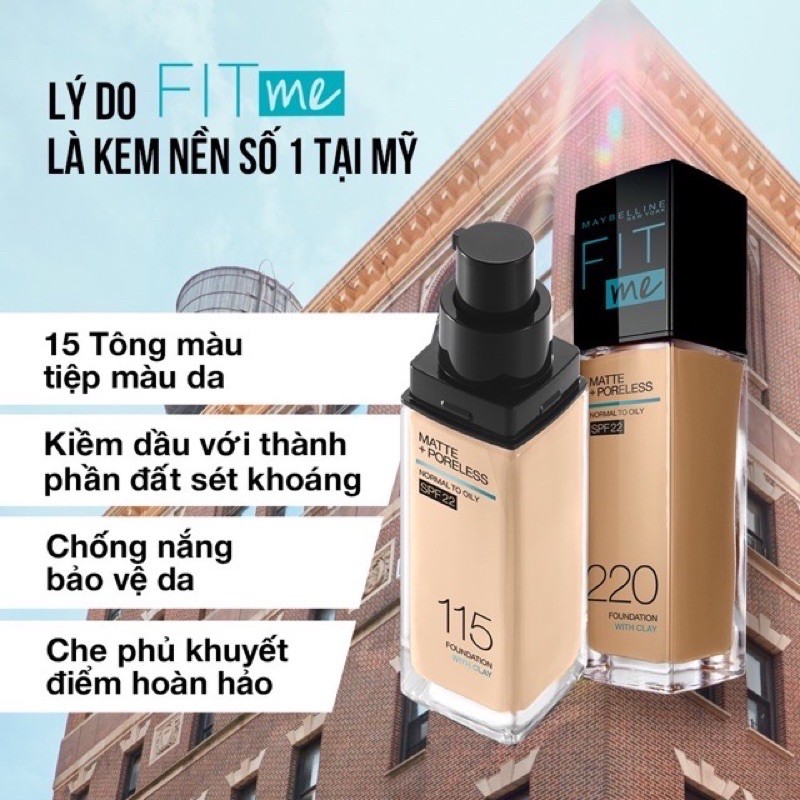 Kem nền Maybelline Fit Me