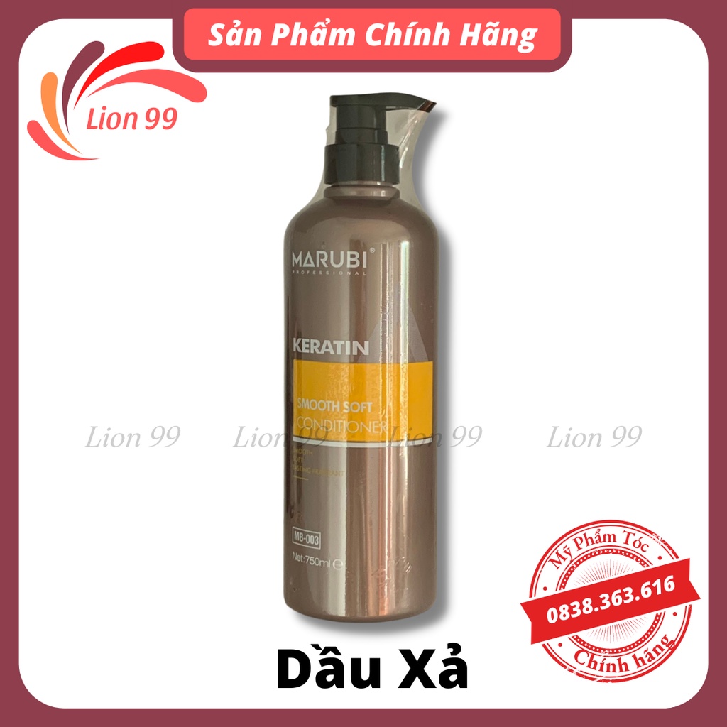 Cặp dầu gội xả Marubi keratin collagen siêu mượt 750ml dành cho mọi loại tóc siêu dưỡng