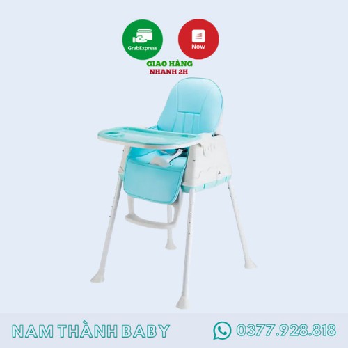 [Mã 267FMCGSALE giảm 8% đơn 500K] (PHIÊN BẢN 2020) free ship !!! GHẾ ĂN DẶM HANBEI + ĐỆM + BÁNH XE 9BABY