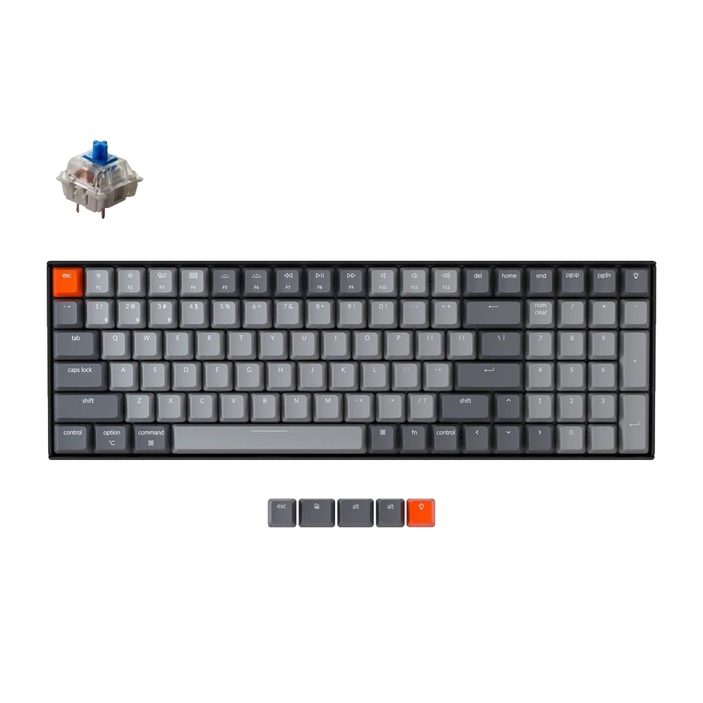 Bàn phím cơ KEYCHRON K4V2 - NHÔM - LED RGB - HOTSWAP - GATERON SWITCH
