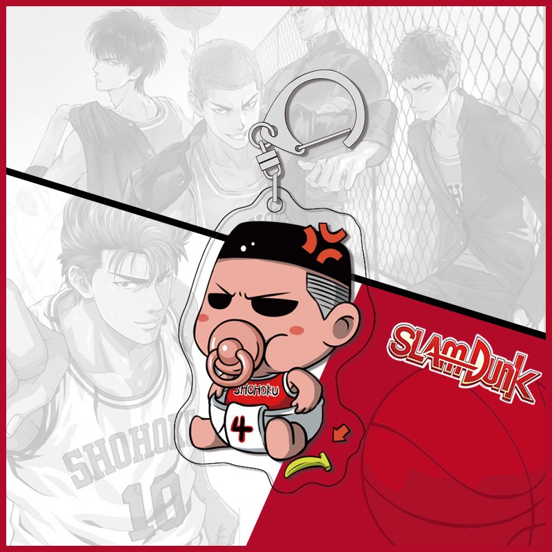 Móc Khóa Nhựa Acrylic Hình Nhân Vật Trong Slam Dunk Dễ Thương