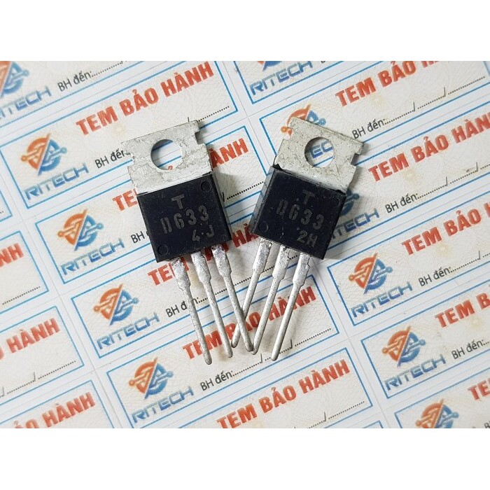 [Combo 5 chiếc] D633, 2SD633 Transistor NPN 100V 7A TO-220