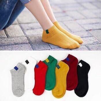 Combo 3 đôi Tất nữ Hàn Quốc cổ ngắn nhiều màu, tất vintage Hàn Quốc, vớ nữ cotton thoáng khí, vớ nữ mẫu mới