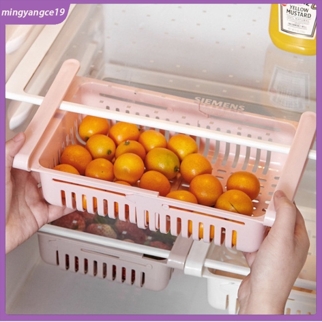 Rổ Nhựa Đựng Đồ Dùng Có Ngăn Kéo Cho Tủ Lạnh