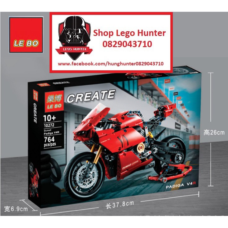 Lego Technic Ducati Panigale V4 R Xe máy PKL 764 chi tiết