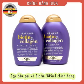 Cặp dầu gội xả Biotin Collagen 385ml