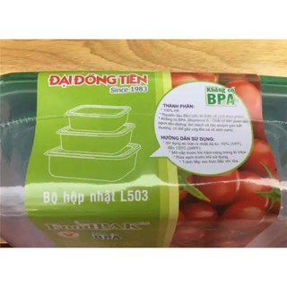 Bộ 3 hộp nhựa Milo