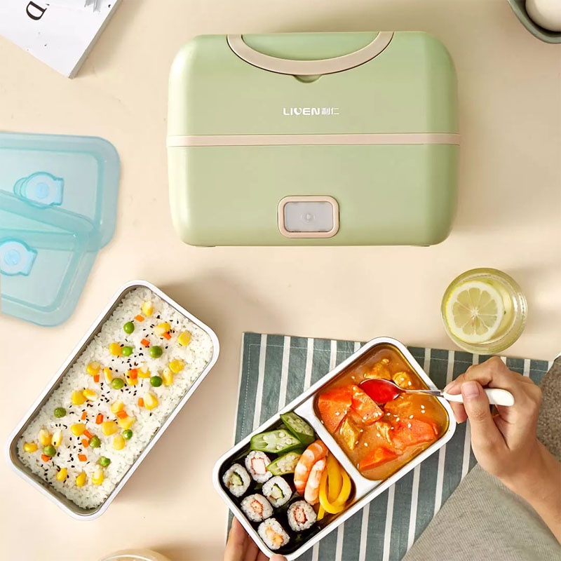 Hộp Cơm Cắm Điện Giữ Nhiệt Liven FH18, Hộp Cơm Điện Đa Năng Hấp Đồ Ăn Chính Hãng