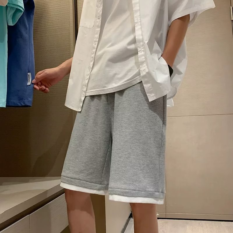 Quần Short Thể Thao Lưng Thun Ống Rộng Thoải Mái Thoáng Khí Phong Cách Hàn Quốc Thời Trang Cho Nam size M-2XL