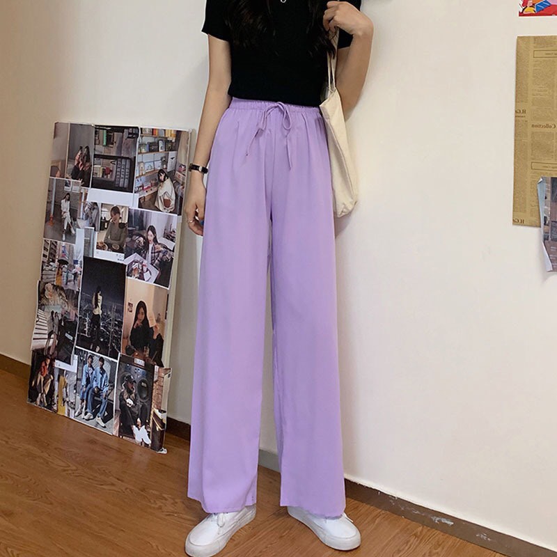 quần thun cotton ống rộng xinh xắn | BigBuy360 - bigbuy360.vn