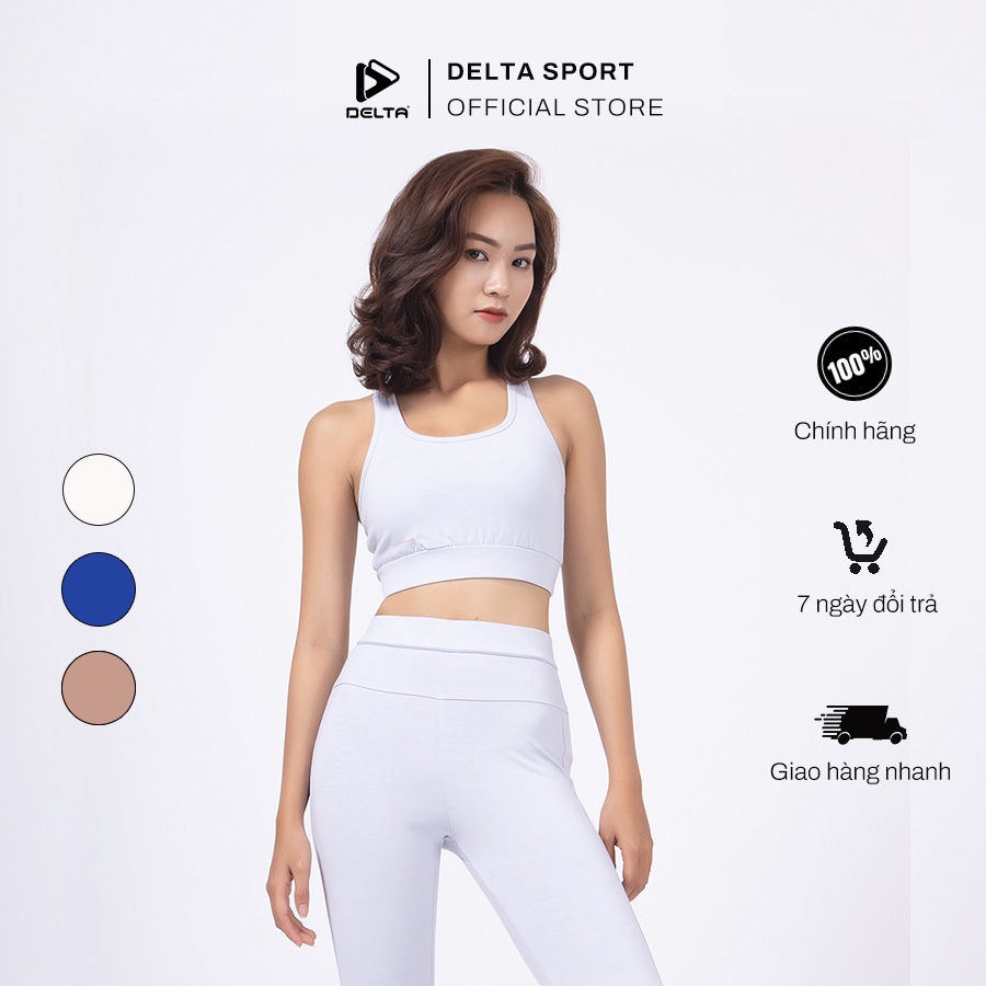Áo bra thể thao nữ DELTA RBR002W chất liệu vải visco, thấm thoát mồ hôi nhanh, dành to tập yoga, gym hoặc chạy bộ