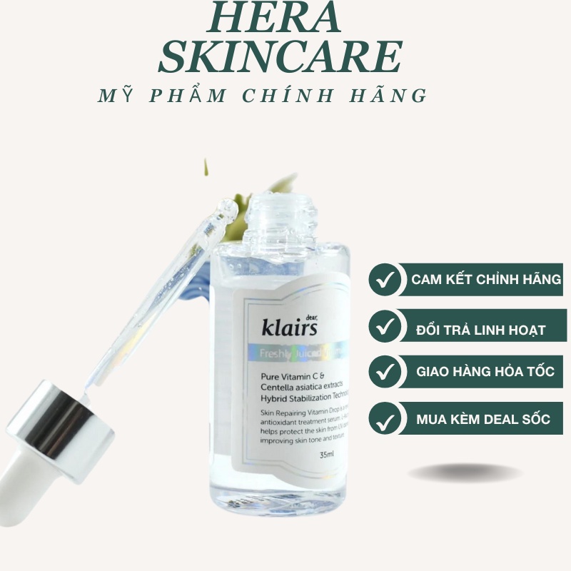 Tinh chất Klairs Freshly Juiced Vitamin C Dưỡng trắng da 35ml