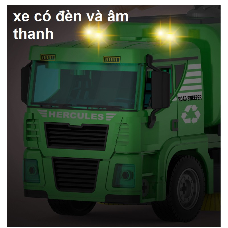 Đồ chơi lắp ghép lego mô hình xe chở rác gồm 88 chi tiết có âm thanh và đèn xe ô tô đồ chơi trẻ em MS-B0780