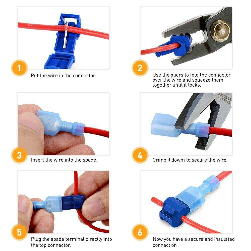 Set 5 / 15 / 25 Cặp Đầu Nối Dây Điện Cách Nhiệt Bảo Vệ Tiện Dụng