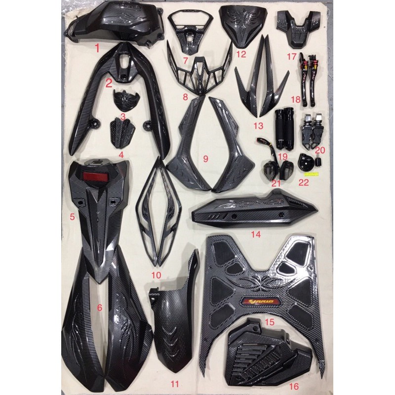 Ốp trang trí carbon Vario / Click 150 năm 2018, 2019, 2020, 2021