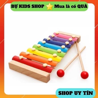 Đàn gõ 8 thanh xylophone cho bé- Đồ chơi gỗ thông minh