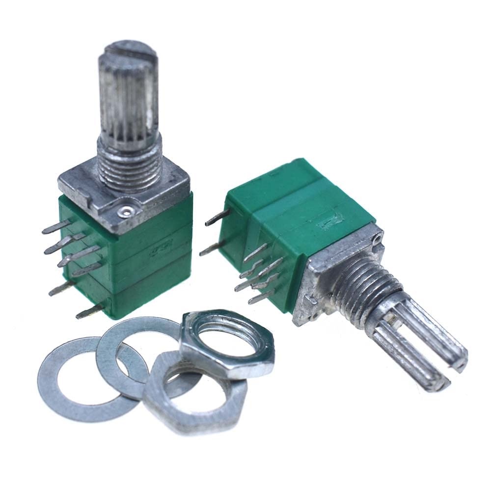 Biến Trở Chiết áp đôi đơn có công tắc volume 3, 5, 6, 8 chân RK097G 5K 10K 20K 50K 100K RV097NS RK097NS RK 097
