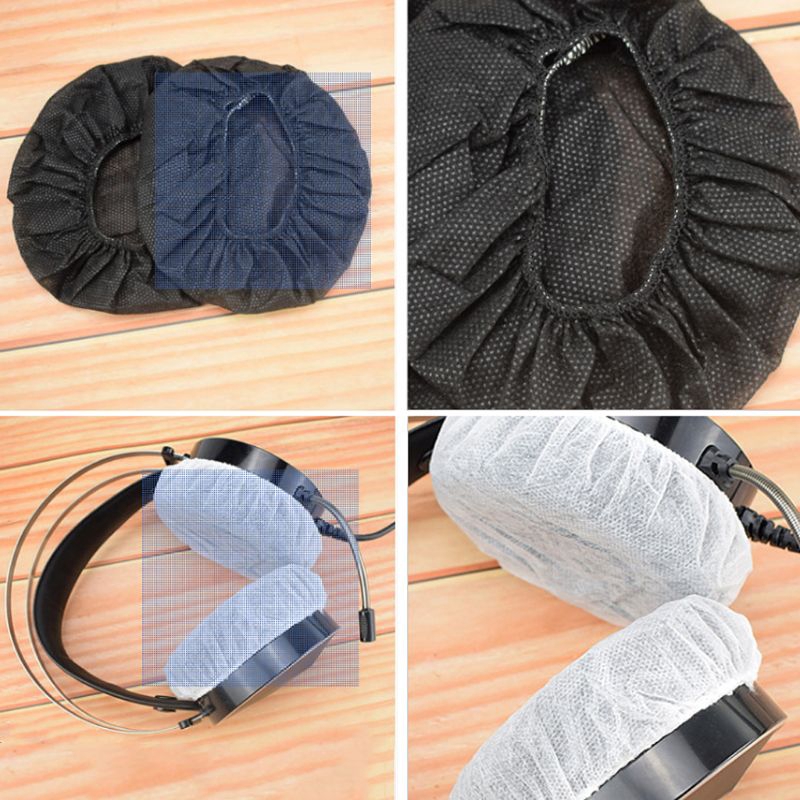 100 Miếng bọc tai nghe bằng vải không dệt dùng một lần kích thước 10-12cm