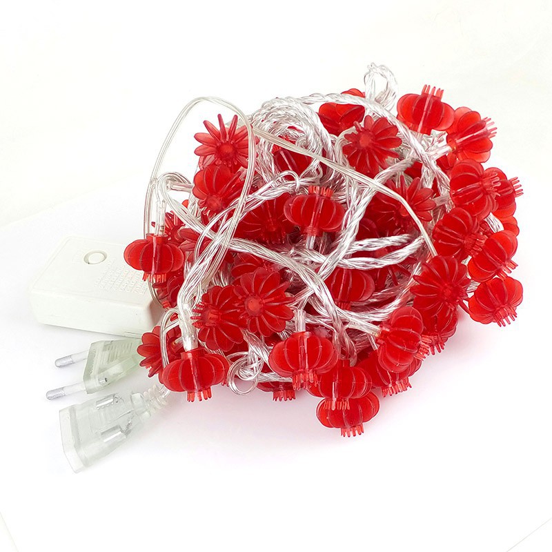 10 mét dây đèn LED 100 bóng hình lồng đèn dùng trang trí năm mới