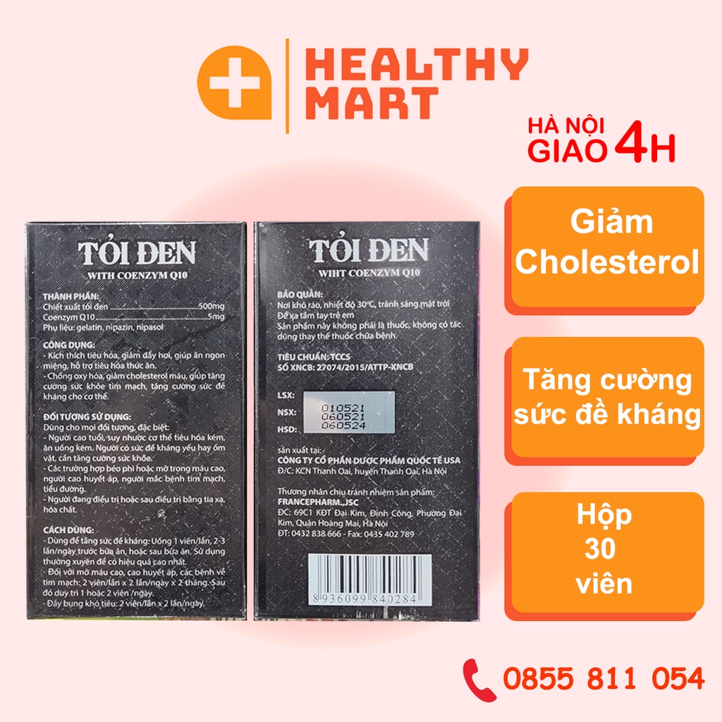 ✔️️️Tỏi đen giảm cholesterol và mỡ trong máu, hạn chế quá trình oxy hoá ăng cường sức đề kháng