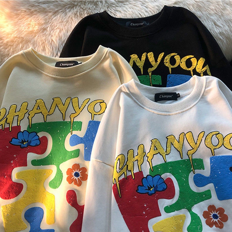 Áo Sweater Cổ Tròn Dáng Rộng Thời Trang Mùa Thu Cho Nữ