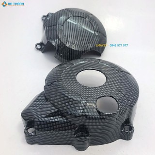 Ốp lóc máy trái - phải sơn carbon WINNER X (2019)