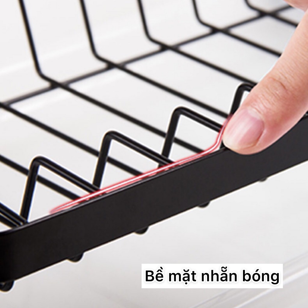 Kệ chén đa năng inox sơn tĩnh điện 2 tầng kèm kệ dao ống đũa kệ để thớt | BigBuy360 - bigbuy360.vn