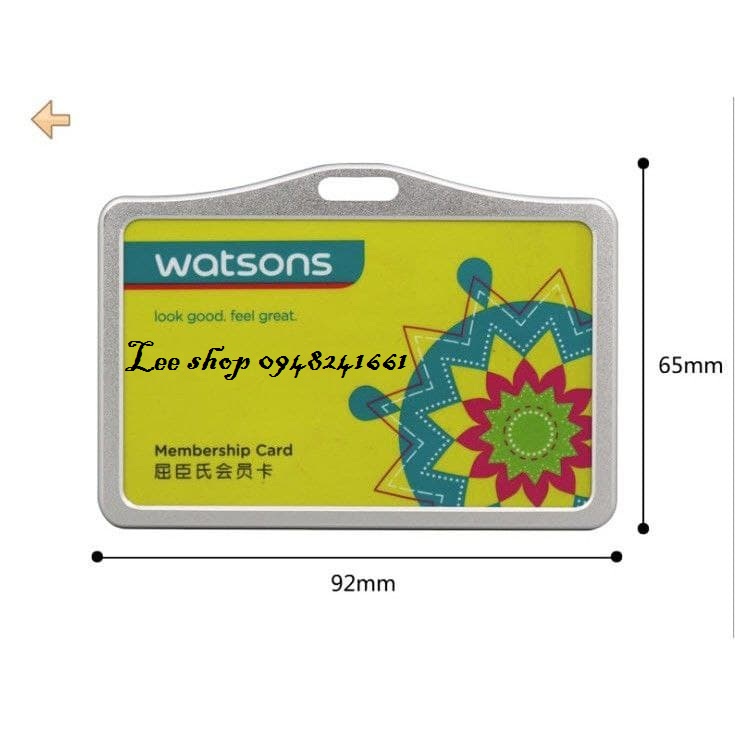 Bao đựng thẻ cao cấp Hàn Quốc bằng kim loại, 5x8 bằng nhôm màu vàng, bạc, thẻ tên nhân viên, thẻ thang máy, ATM