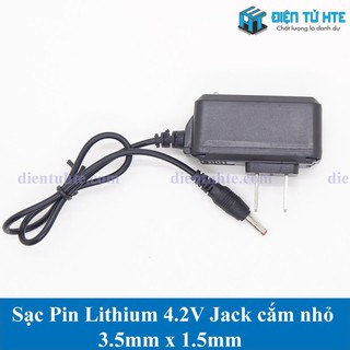 Sạc Pin Lithium 4.2V Jack 3.5x1.5mm cho đèn Pin [HTE Quy Nhơn CN2]