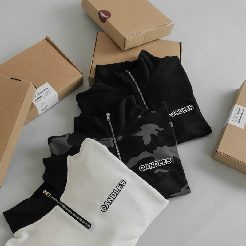 Áo sweater CANDLES Halfzip