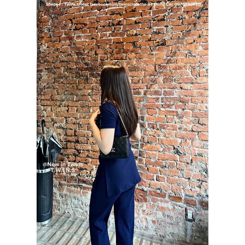 Set đồ nữ cotton tăm lượn sóng (Wavy cotton toothpick set) by Twins ẢNH THẬT