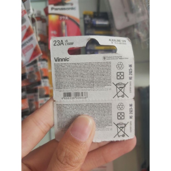 VỈ 5 PIN 23A 12V VINNIC - PIN A23 REMOTE CỬA L1028F