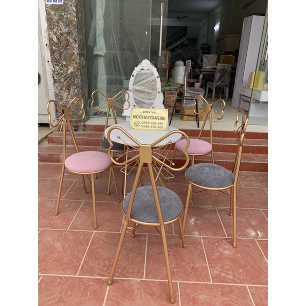 Bộ bàn trà decor 2 ghế 1 bàn